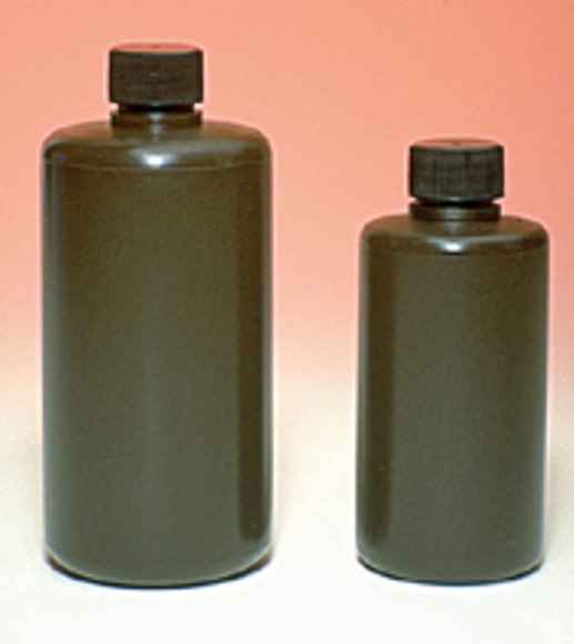 Picture of Bottles, Amber Narrow Mouth (HDPE)