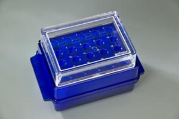 Picture of IsoFreeze Flipper (Reversible) Cooler Rack, 20-place, for 0.5ml & 1.5/2.0ml microtubes, -20ºC/3 hours, 4racks/case