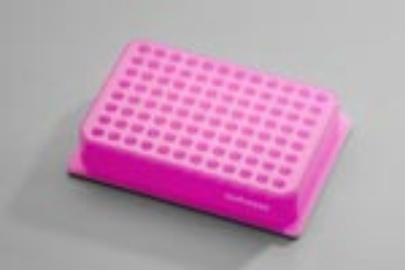Picture of Iso-Freeze PCR SBS Plate Rack, 96-place, for Automation, 4°C/3 hours (Purple to Pink), 2/pack, 5/case