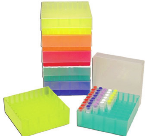 Picture of 81-place Freezer Rack, °ColdRack™ with SlipTop Lid 5/pack