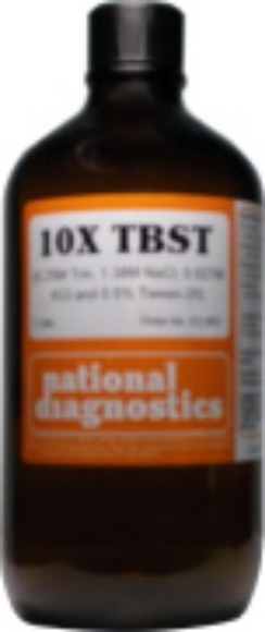 Picture of National Diagnostics - TBST Buffer (10X) - with Tween 20, 1 liter bottle
