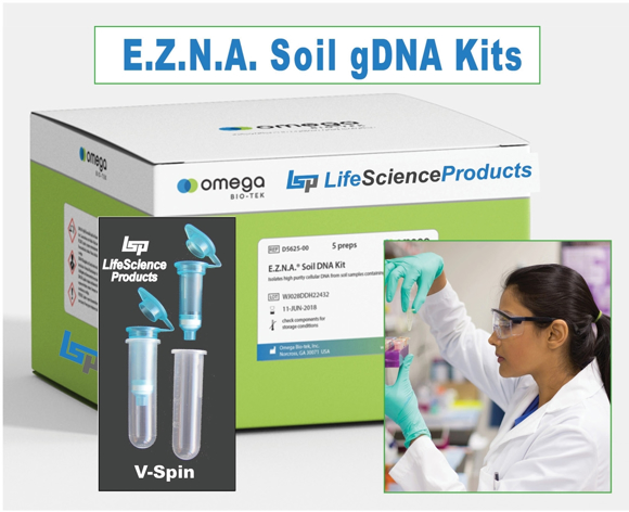 Picture of 5 preps - Omega Biotek E.Z.N.A. Soil Genomic DNA Isolation Kit