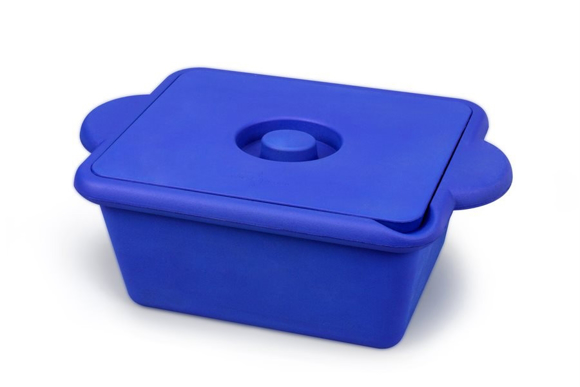 zo berouw hebben Scully Medium, 4 liter Ice Pan with Lid, Artic Blue Color. Life Science Products