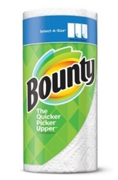 Picture of Bounty® Hand Paper Towels, Select-a-Sizes, 105 sheets/roll