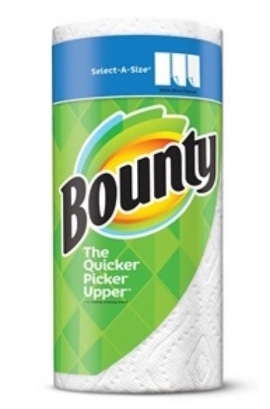 Picture of Bounty® Hand Paper Towels, Select-a-Sizes, 105 sheets/roll