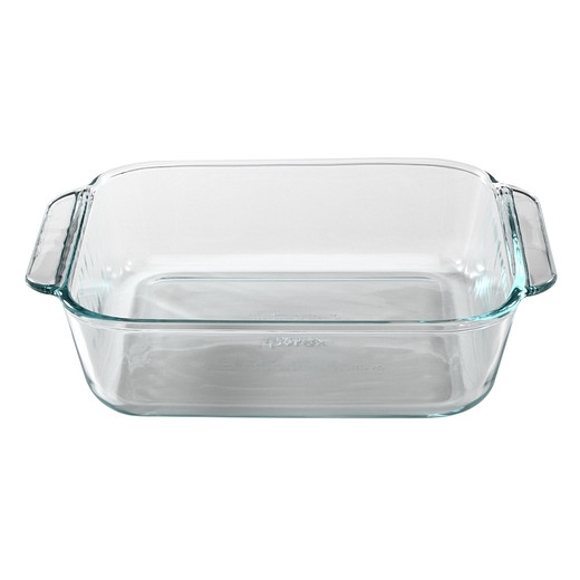 Corning® Pyrex® Glass Baking Dish, Square, 8"x 8"x 2"H , 2 quart. Life Products