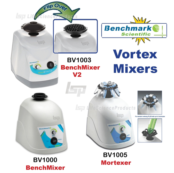 BenchMixer V2, Vortex Mixer with flip top cup head