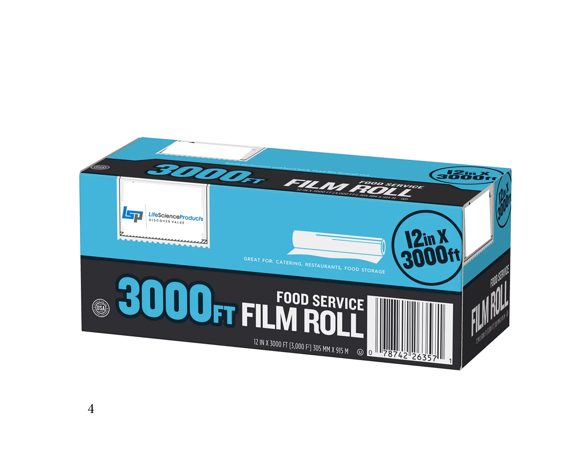 Picture of Plastic Film Wrap (12"x3000'), 1 roll