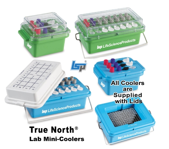 Picture of 7 sizes available, Mini-Coolers for 0.2ml to 2.0ml Tubes, and 96-well Plates