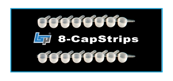 Picture of 8-place CàpStrips for Micrò-Titèr Dilutiòn Tubès, BulkPack, 125x8-strip/pack, 1000 caps/pack