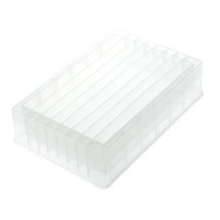 Picture of CELLTREAT - Sterile, 8-well Multiple Cavity Polypropylene Robotic Reagent Resérvoirs with Trough Bottom, 25/case