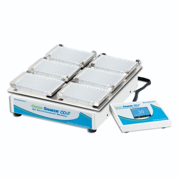 Picture of Benchmark Scientific BT4500 - Orbi-Shaker CO2-MP™ Orbital Shaker with Remote Controller and Microplate Platform 