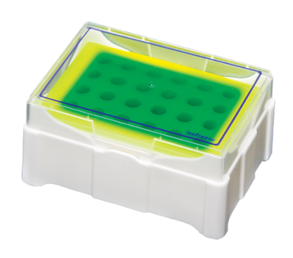 Picture of Iso-Freeze Rack, for MicroTubes, 24-place , 4°C/2.5 hours (Green to Yellow), 1/pack, 5/case